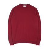 Men - Cashmere Round Neck Jumper with Elbow Patches