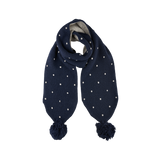 Girl - Cashmere Scarf with Polka Dot Detail