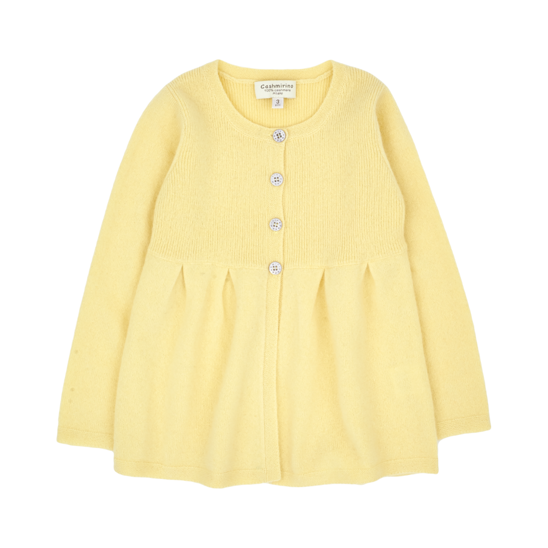 Girl - Neni 100% Cashmere Cardigan with Gathered Waist