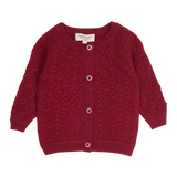 Baby Girl - Esme 100% Cashmere Cardigan with Diamond Pattern