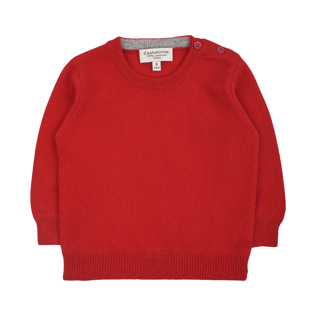 Baby Boy - Nico Jumper – 100% Lightweight Cashmere with Elbow Patches