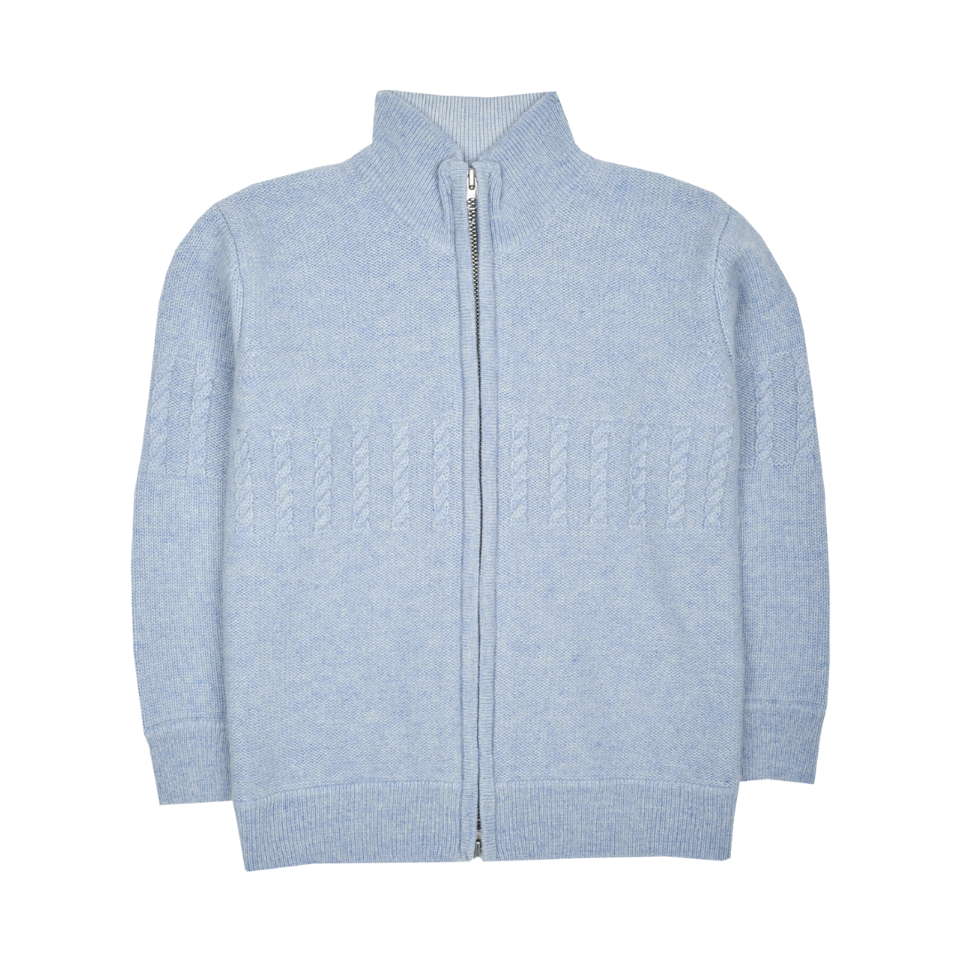 Boy - Emanuele 100% Cashmere High Neck Cardigan