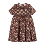 Girl - Meadow Liberty Cotton Knee Length Smocked Dress