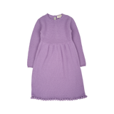 Girl - 100% Cashmere Knitted dress with Bobble Detail Hem