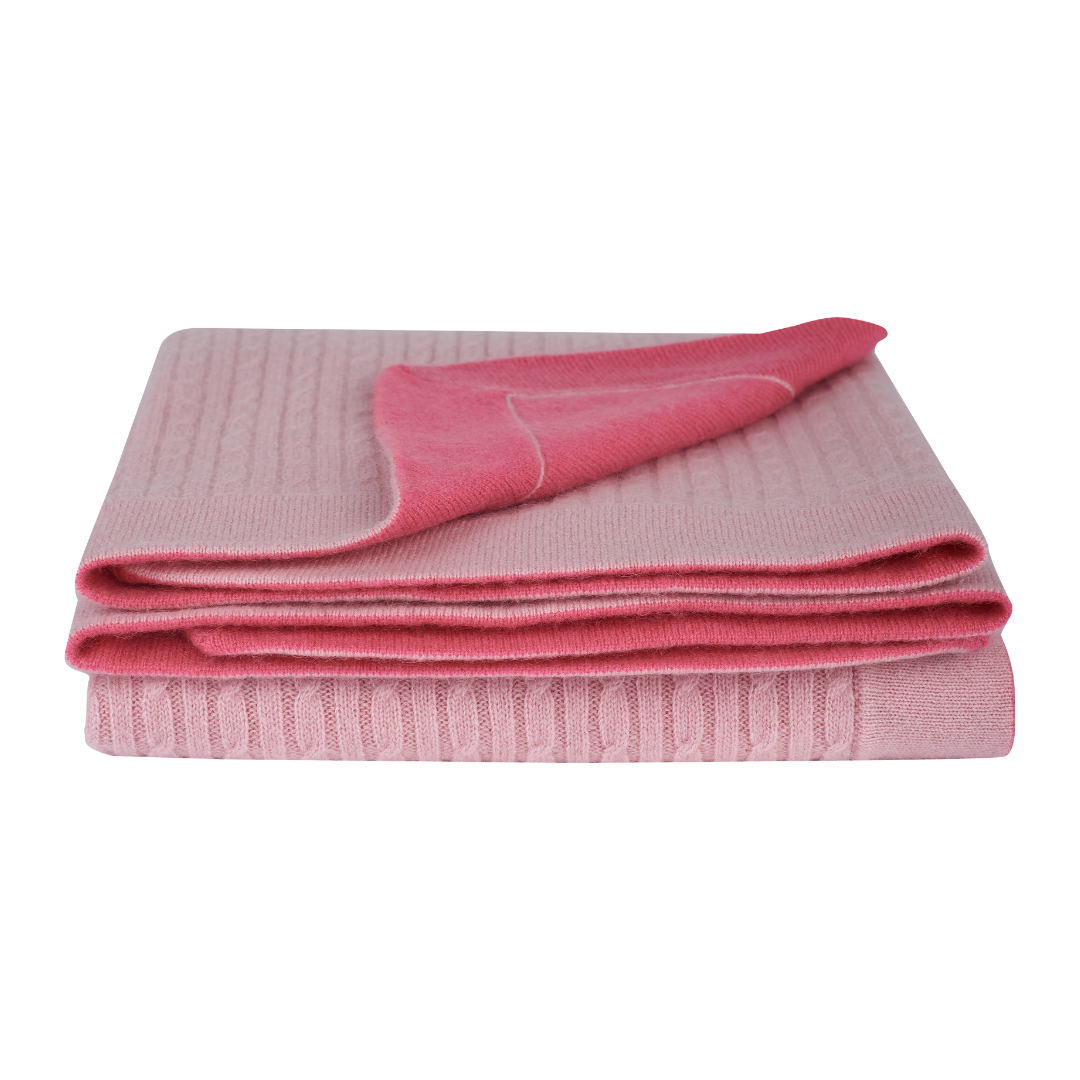 Baby Girl - Freddy Pure 100% Cashmere Reversible Blanket