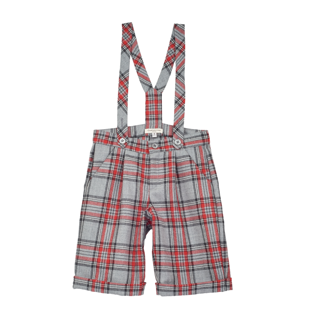 Boy - Noah 100% Wool Shorts with Braces