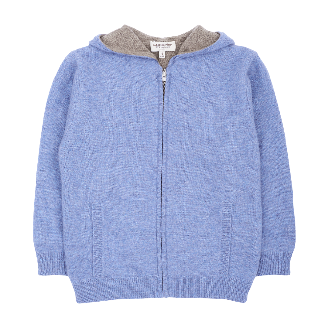 Boy - 100% Cashmere Reversible Knitted Hoodie