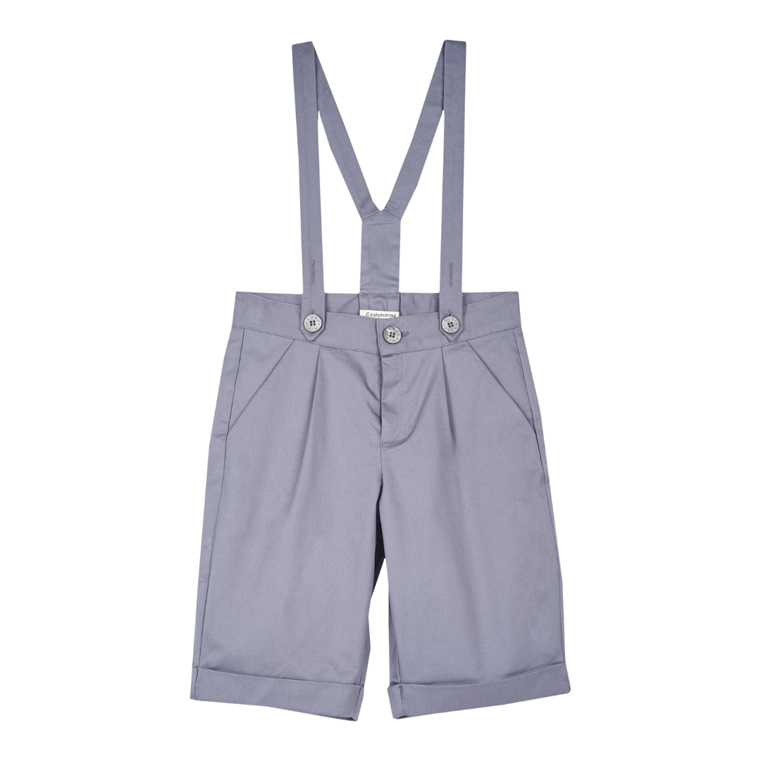 Boy - Oscar 100% Cotton Bermuda Shorts with Braces