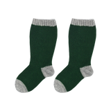 Baby Boy - Reagan Socks in 100% Cashmere with Contrast Heel, Toe and Hem