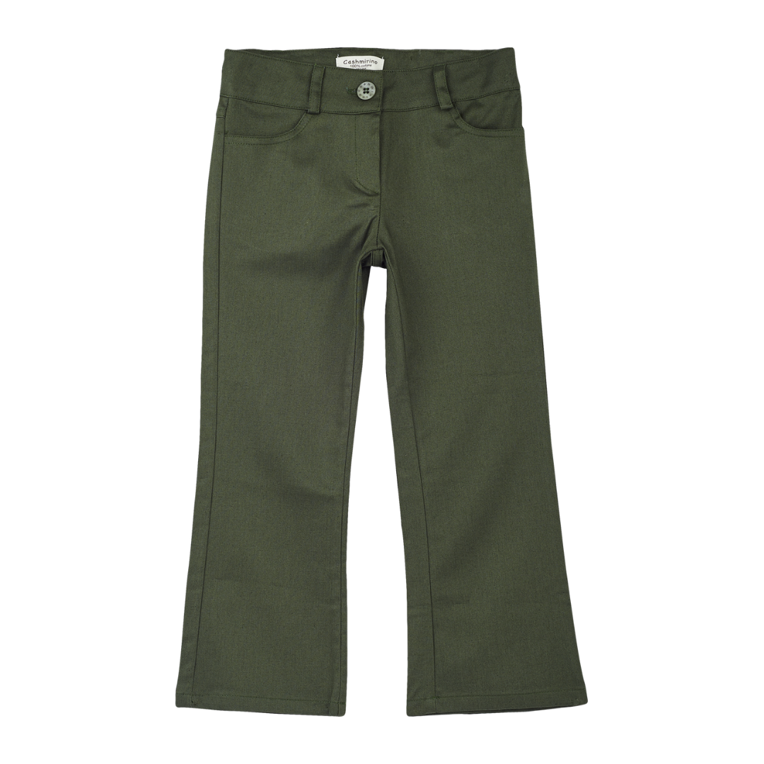 Girl - Flared Cotton Jeans – Classic Comfort