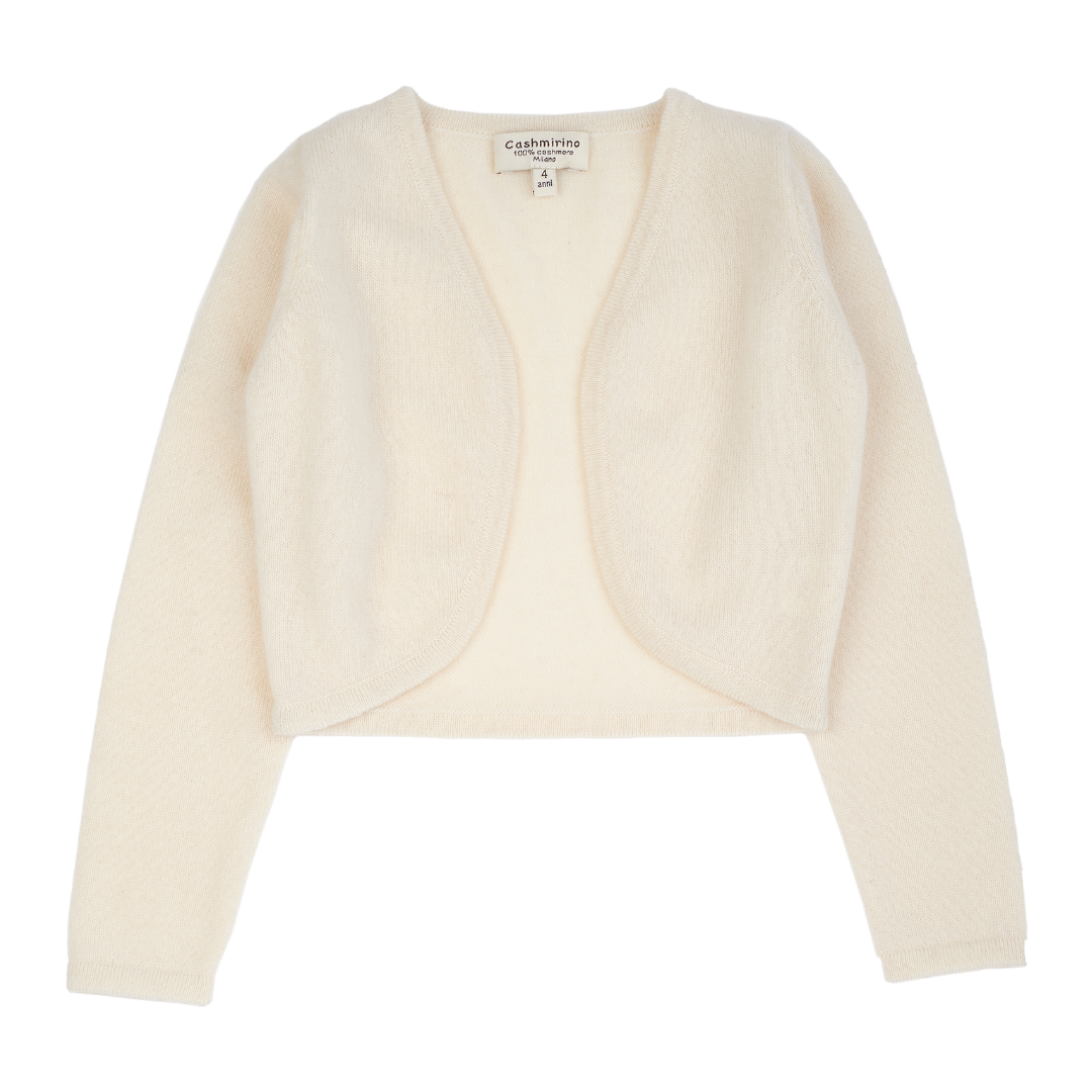 Girl - Carmen 100% Cashmere Open Deep V-Neck Shrug