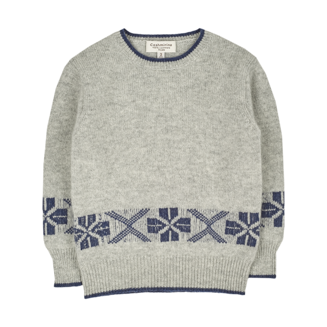 Boy - Intarsia 100% Cashmere Jumper