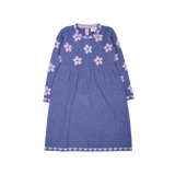 Girl - Bea 100% Cashmere Dress with Floral Intarsia