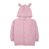 Girl - Teddy 100% Cashmere Cardigan Hoodie