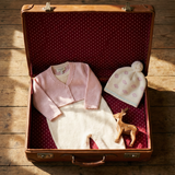 Baby Girl - 100% Cashmere Hat with Pom-Pom