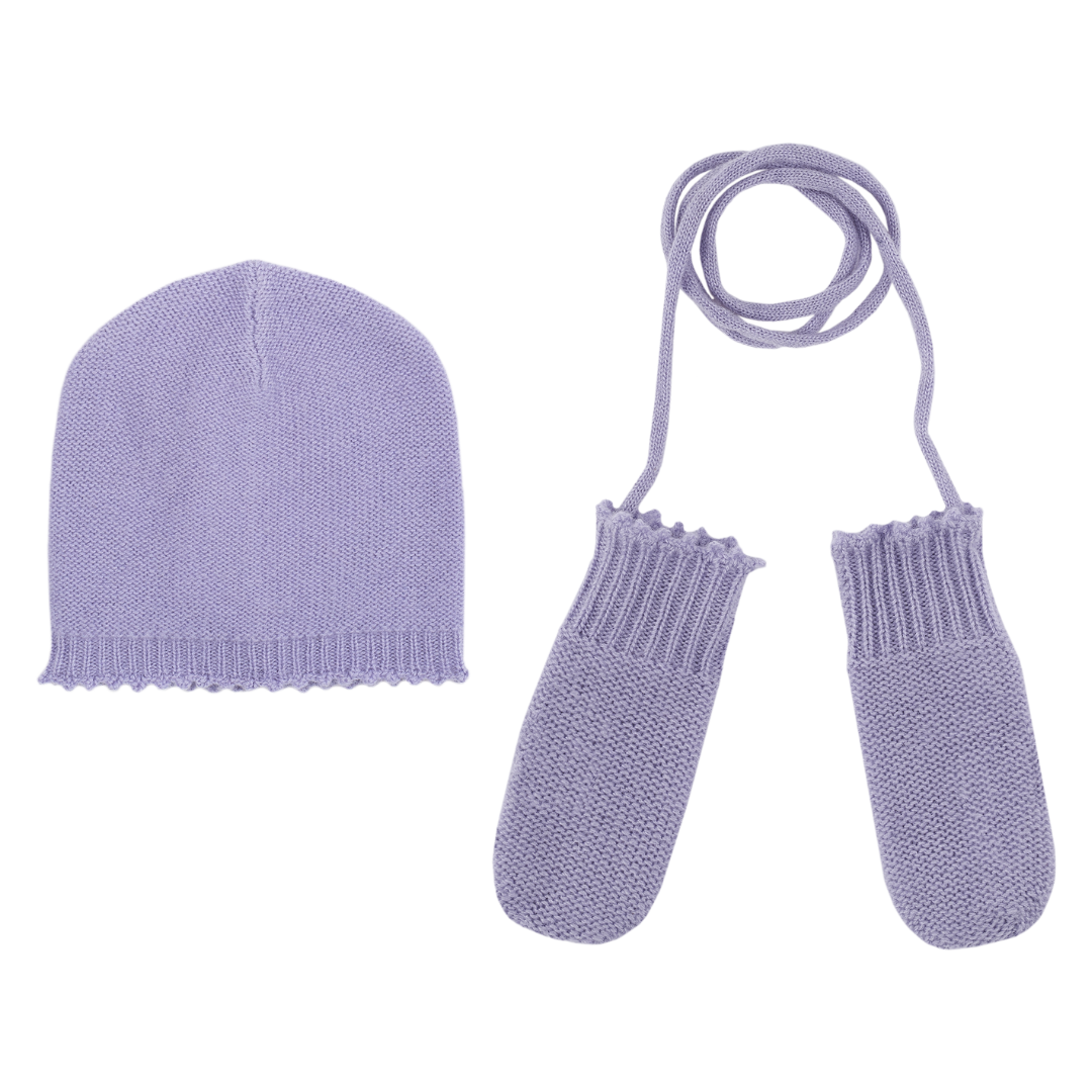 Baby Girl - Riley 100% Cashmere Hat and Mittens Set