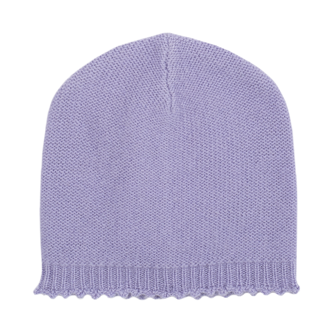 Baby Girl - Riley 100% Cashmere Knitted Hat With Crochet Border