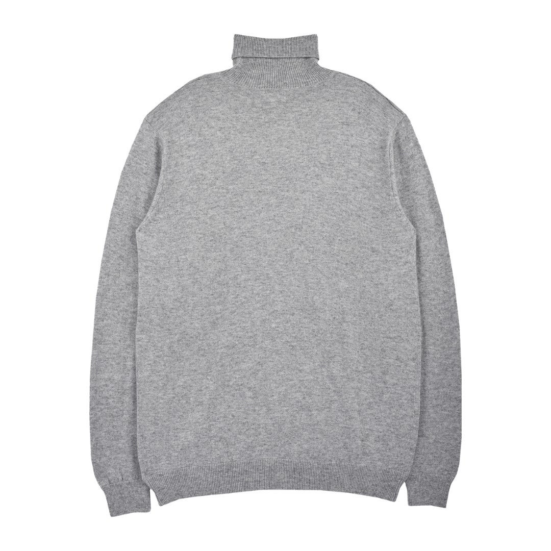 Men - Steve 100% Premium Cashmere Lightweight Roll Neck Jumper