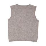 Boy - Benjamin 100% Sleeveless Cashmere Cardigan with Pocket