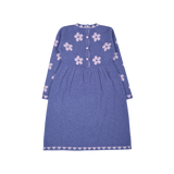 Girl - Bea 100% Cashmere Dress with Floral Intarsia