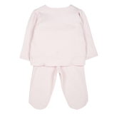 Baby Girl - 100% Pima Cotton Set with Rose Smocked Detail