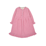 Baby Girl - Sophia 100% Cashmere Ruche Dress with Pleat Detail