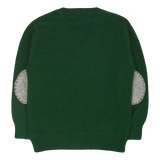 Teen Boy - Vittorio 100% Cashmere V-Neck Jumper With Elbow Patches