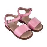 Girl - Leather Classic Sandals With Ankle Strap