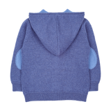 Boy - Manu 100% Cashmere Cardigan Hoodie with Elbow Patches