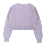 Girl - Silvie 100% Lightweight Cashmere Shrug with Round Neck and Long Sleeves