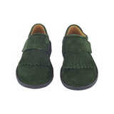 Boy - Antonio 100% Suede Crawling Ankle Boots with Tassels and Velcro Strap