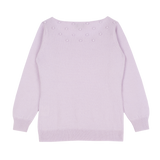 Girl - Cashmere Fitted Jumper with Dot Embroidery