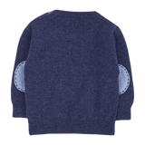 Baby Boy - Nico Jumper – 100% Lightweight Cashmere with Elbow Patches