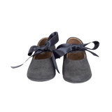 Baby Girl - Holly Suede Crawling Shoes With Bow
