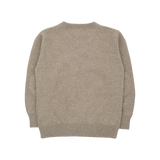Boy - Cashmere Round Neck Jumper with Elbow Patches