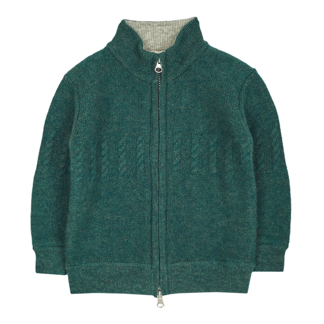 Baby Boy - Emanuele 100% Cashmere High Neck Cardigan