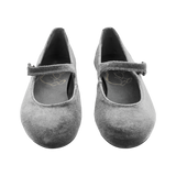 Ava Girl – Velvet Mary Janes with Buckled Strap