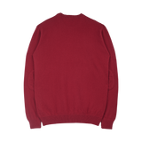 Men - Cashmere Round Neck Jumper with Elbow Patches