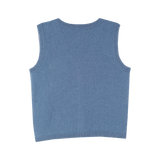 Boy - Benjamin 100% Sleeveless Cashmere Cardigan with Pocket