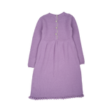 Girl - 100% Cashmere Knitted dress with Bobble Detail Hem