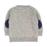 Baby Boy - Nico Jumper – 100% Lightweight Cashmere with Elbow Patches