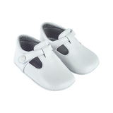 Baby Boy - Arthur 100% Leather Crawling Shoes with Cut Outs