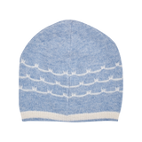 Baby Boy - 100% Cashmere Hat with Contrasting Border and Stitch Detail