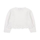 Baby Girl - Zoey Cropped Cotton Cardigan – Crochet Detail & Lightweight Knit