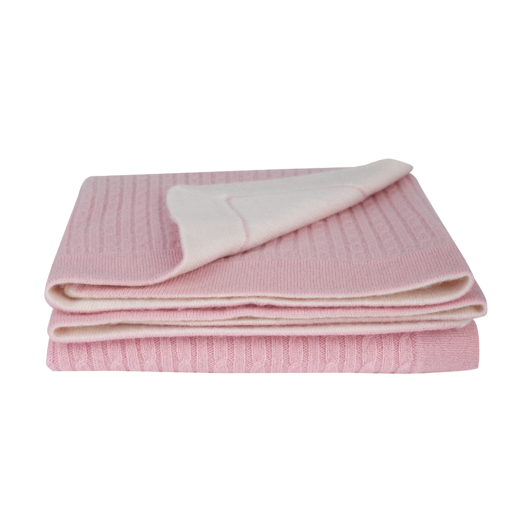 Baby Girl - Freddy Pure 100% Cashmere Reversible Blanket