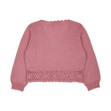 Baby Girl - Tiana Lightweight Cotton Cardigan with Crochet Detail