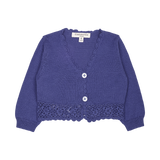 Baby Girl - Tiana Lightweight Cotton Cardigan with Crochet Detail