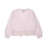 Baby Girl - Tiana Lightweight Cotton Cardigan with Crochet Detail