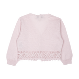 Baby Girl - Tiana Lightweight Cotton Cardigan with Crochet Detail