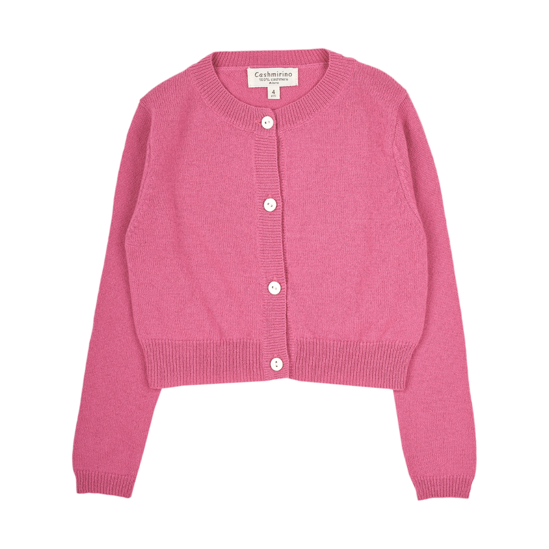 Girl - 100% Cashmere Cropped Cardigan